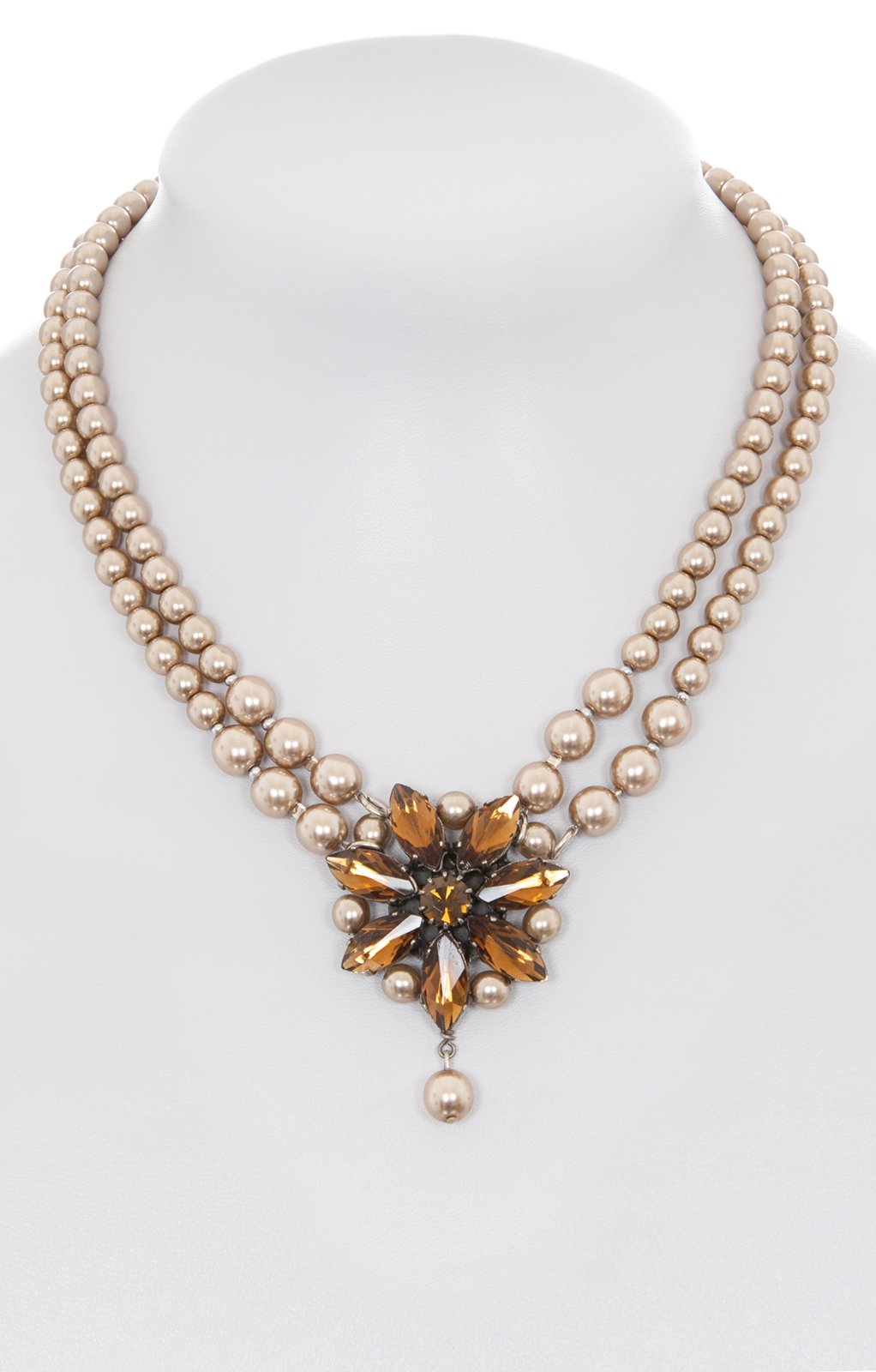 Tradtional Pearl necklace 4035 tan von Alpenwahn