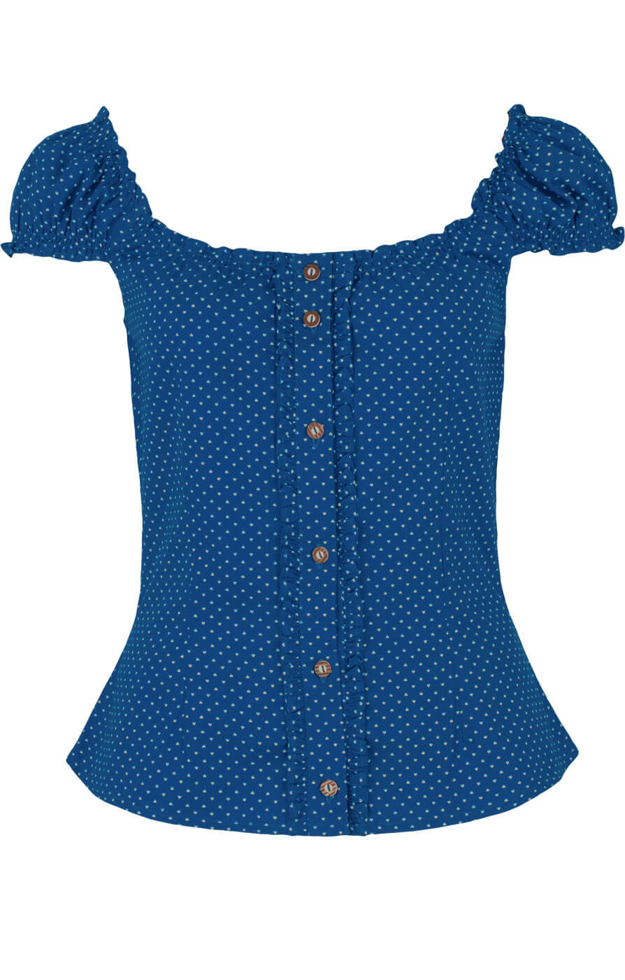 weitere Bilder von Trachten blouse Milena blue