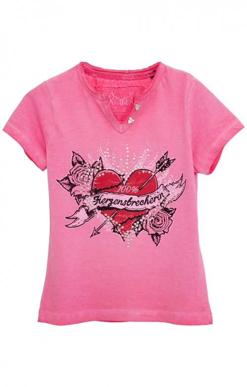Trachten Shirts KIDS ANNI pink
