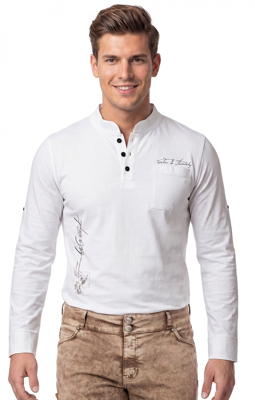 Traditional shirt BASKO white