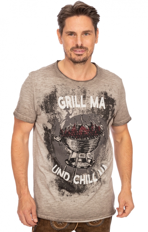 T-Shirt GRILL &amp; CHILL beige