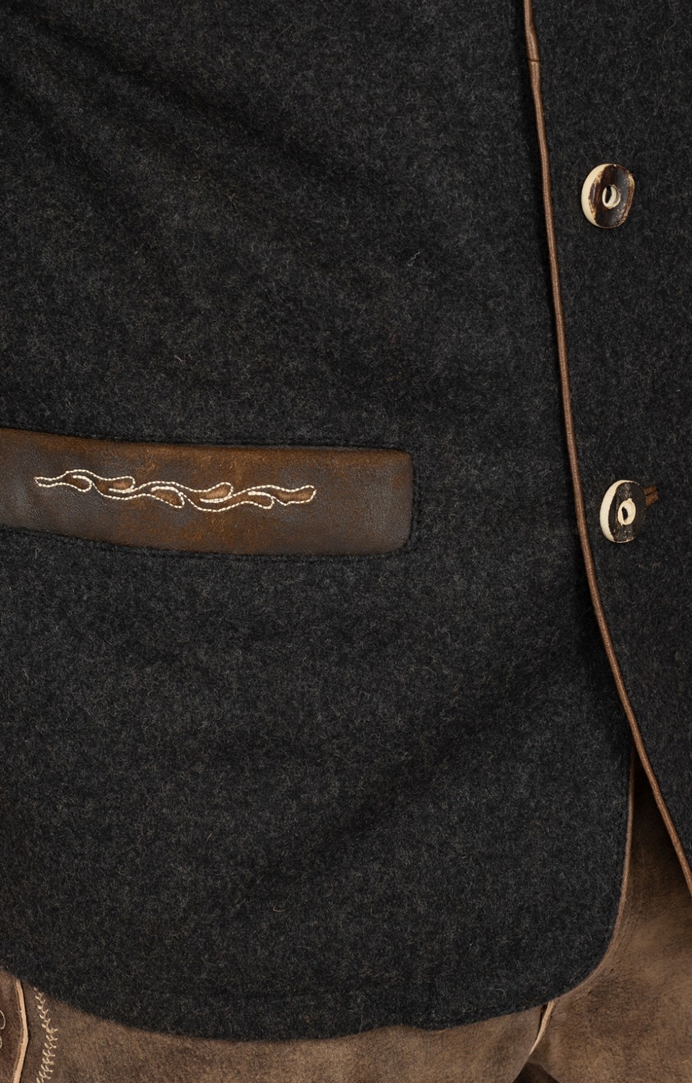 Maddox German traditional jacket DOMINIK wool moos - bestellen