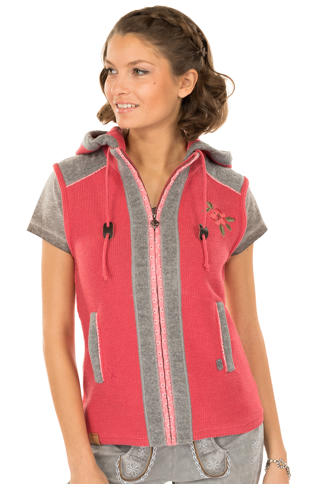 Knitted vest pink von Spieth & Wensky