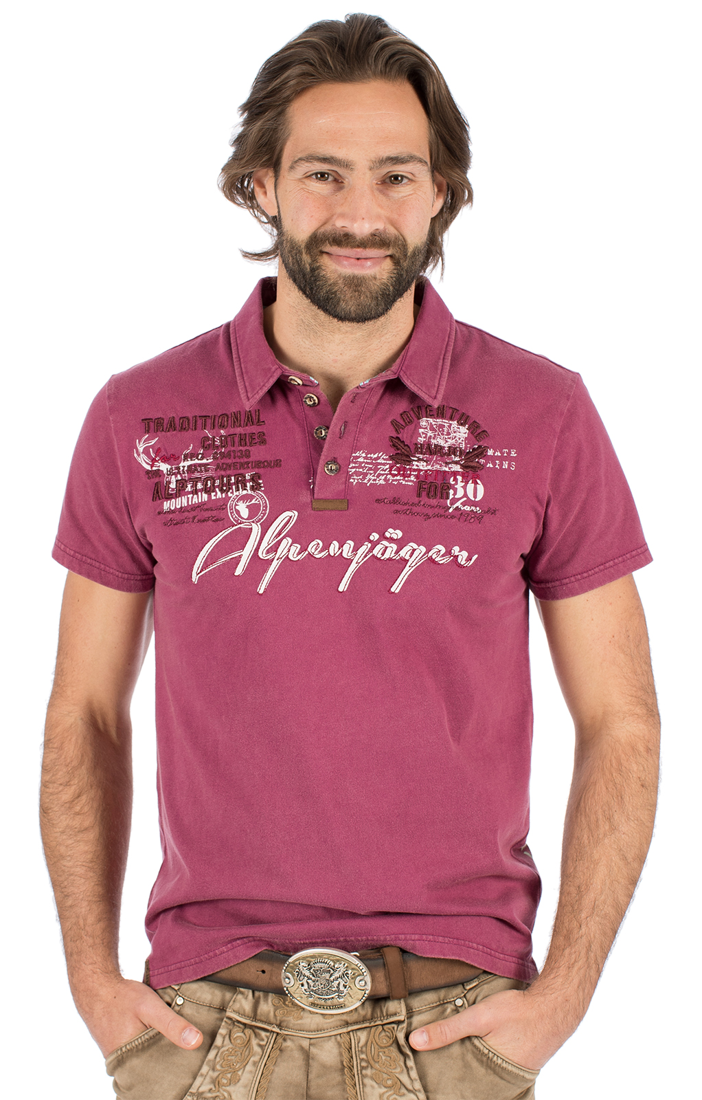 weitere Bilder von Kostuums T-shirt E09 - ALPENJAEGER bordeaux