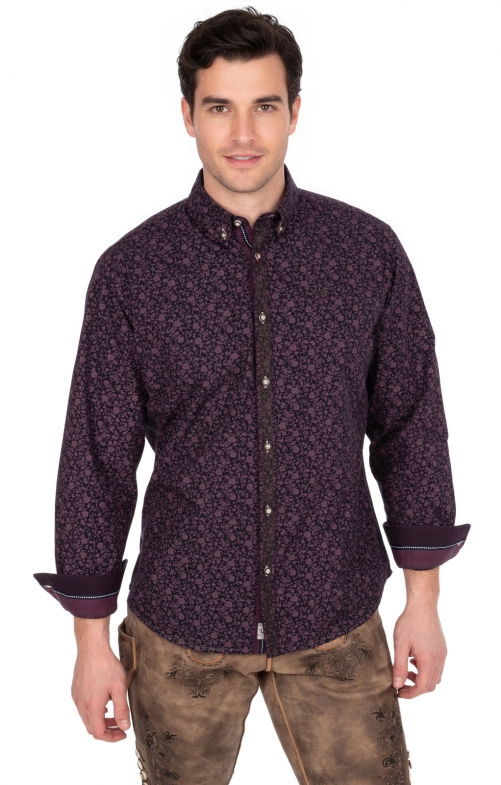 Hemd 911467 blau rose (Perfekt Fit)