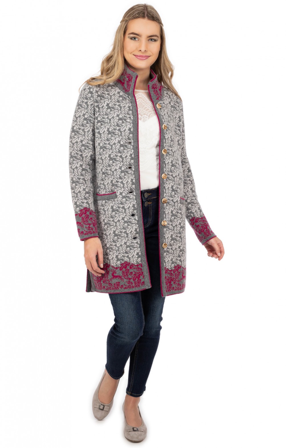 Trachtenstrickjacke Astrifa Strickmantel Astrifa Strickjacke NOHAM