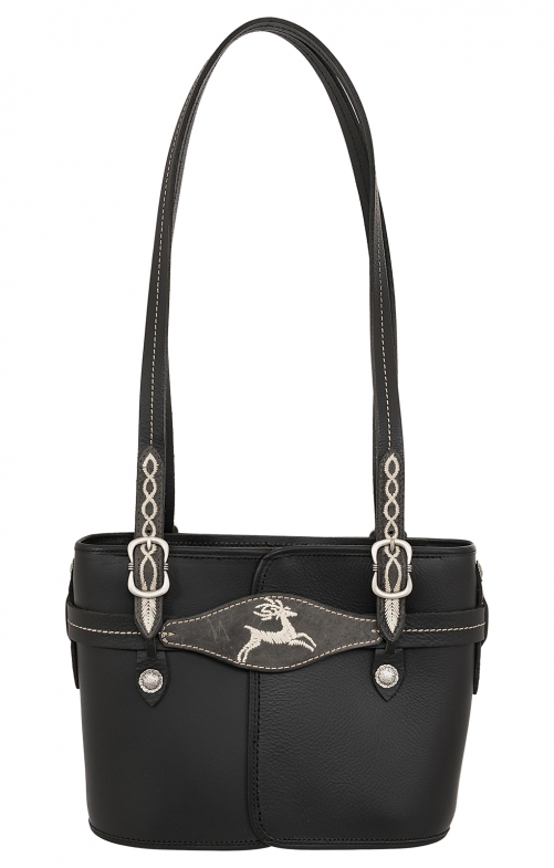 Tracht Bag 192-3266 black with embroidery