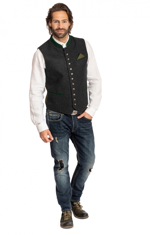 Klederdrachthemd 175LI wit (Slim Fit)