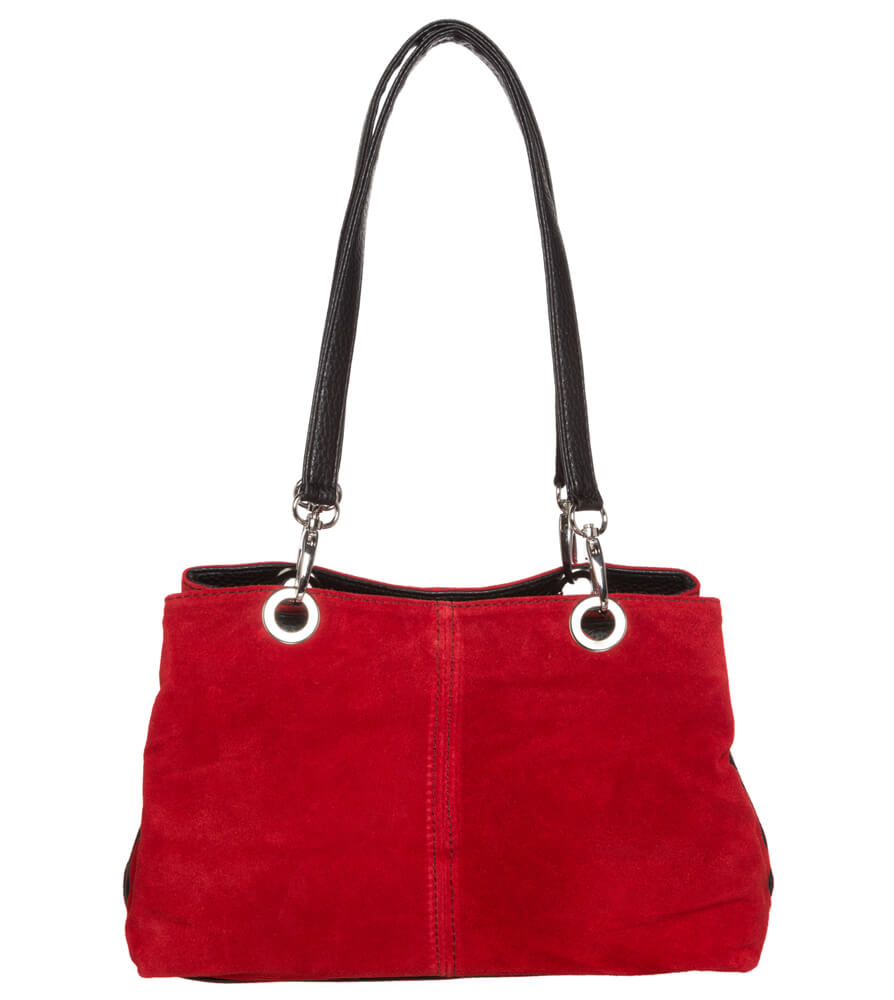 weitere Bilder von Trachtentasche TA30200 Leder mit Edelweiss, rot