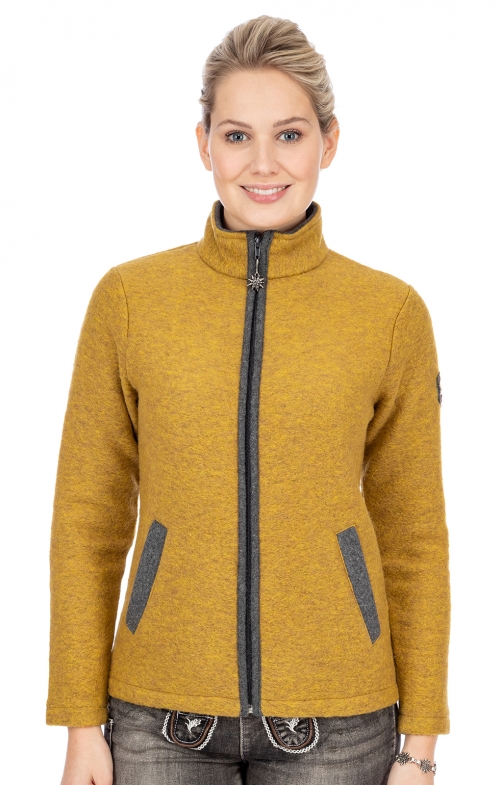 Jacke ALEA gelb grau