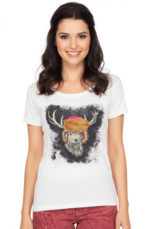 T-Shirt PINK-TRAPPER white