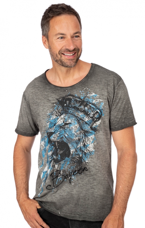 Uomo T-Shirt tradizionali ZACHY grigio