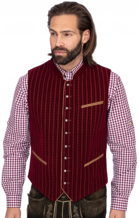 Trachtenweste Herren - Elegante Taillierte Weste Für Oktoberfest & Festliche Anlässe