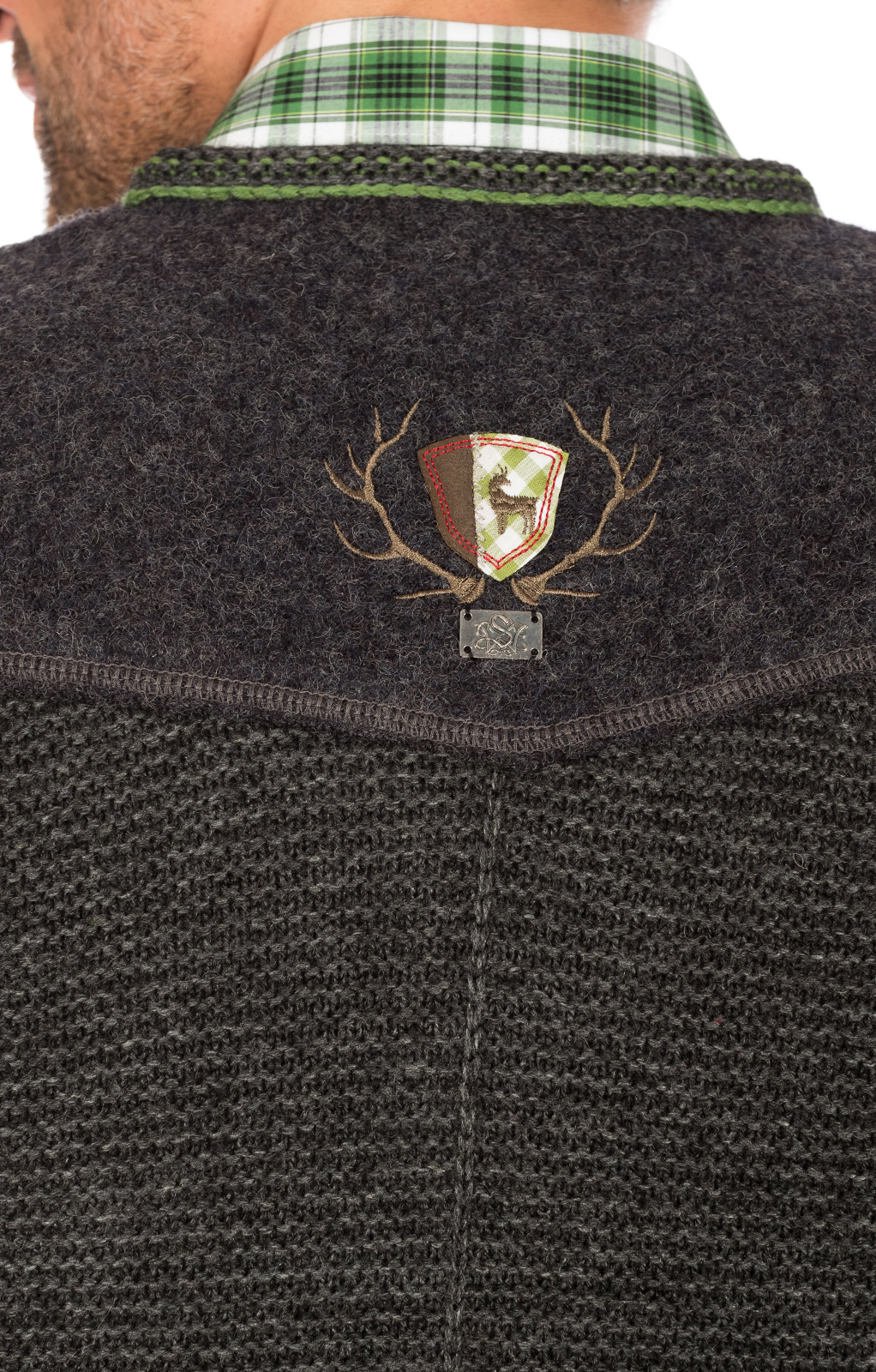 weitere Bilder von German knitted waistcoat RAMSAU SW darkgrey-grass