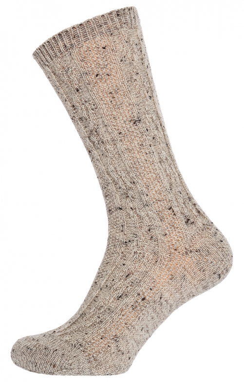 Tiroler sokken L5694-9 beige gevlekt