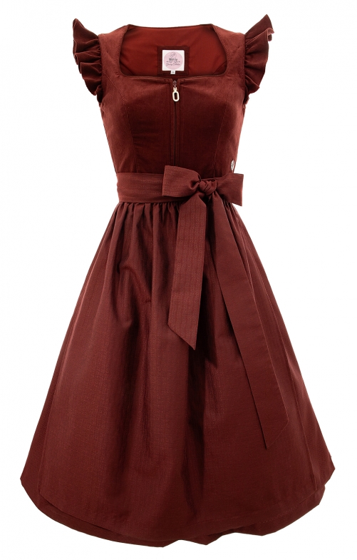 Dirndl a 2 pezzi 70 cm ANSFELDEN henna