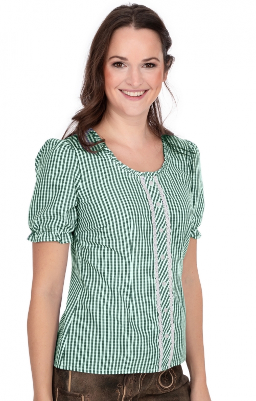 Traditional blouse DOTTERBLUME dark green
