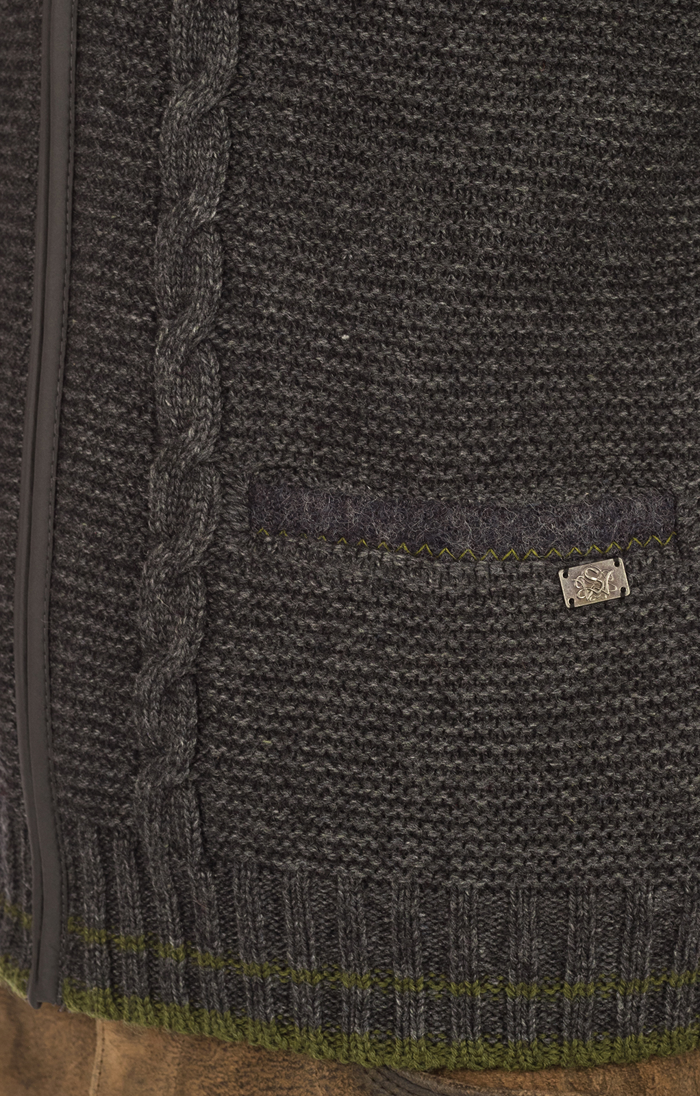 weitere Bilder von Traditional waistcoat knitted black