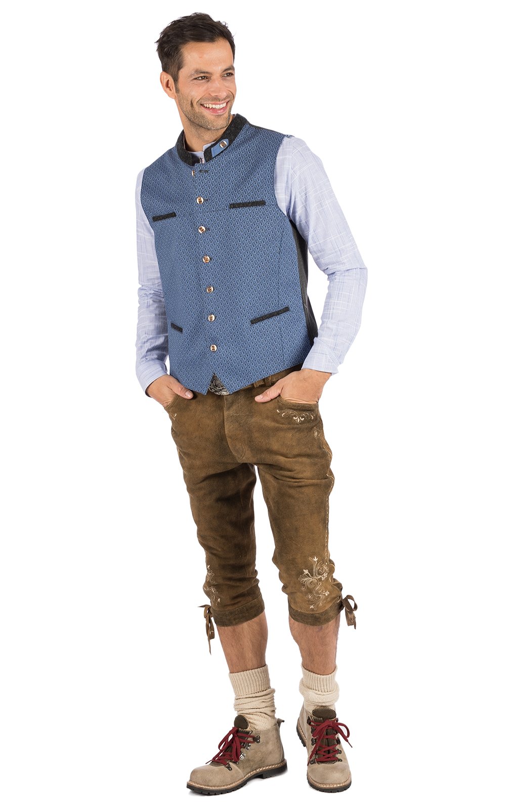 weitere Bilder von Traditional waistcoat NILS blue