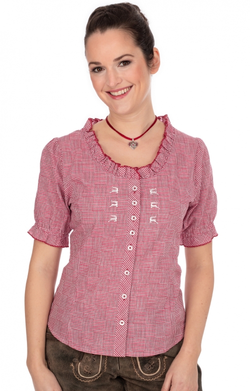 Traditional blouse 451000-3515-34 medium red