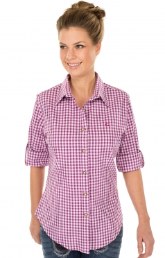 Camicetta per Trachten CHECKERED rosa Camicetta per Trachten CHECKERED rosa
