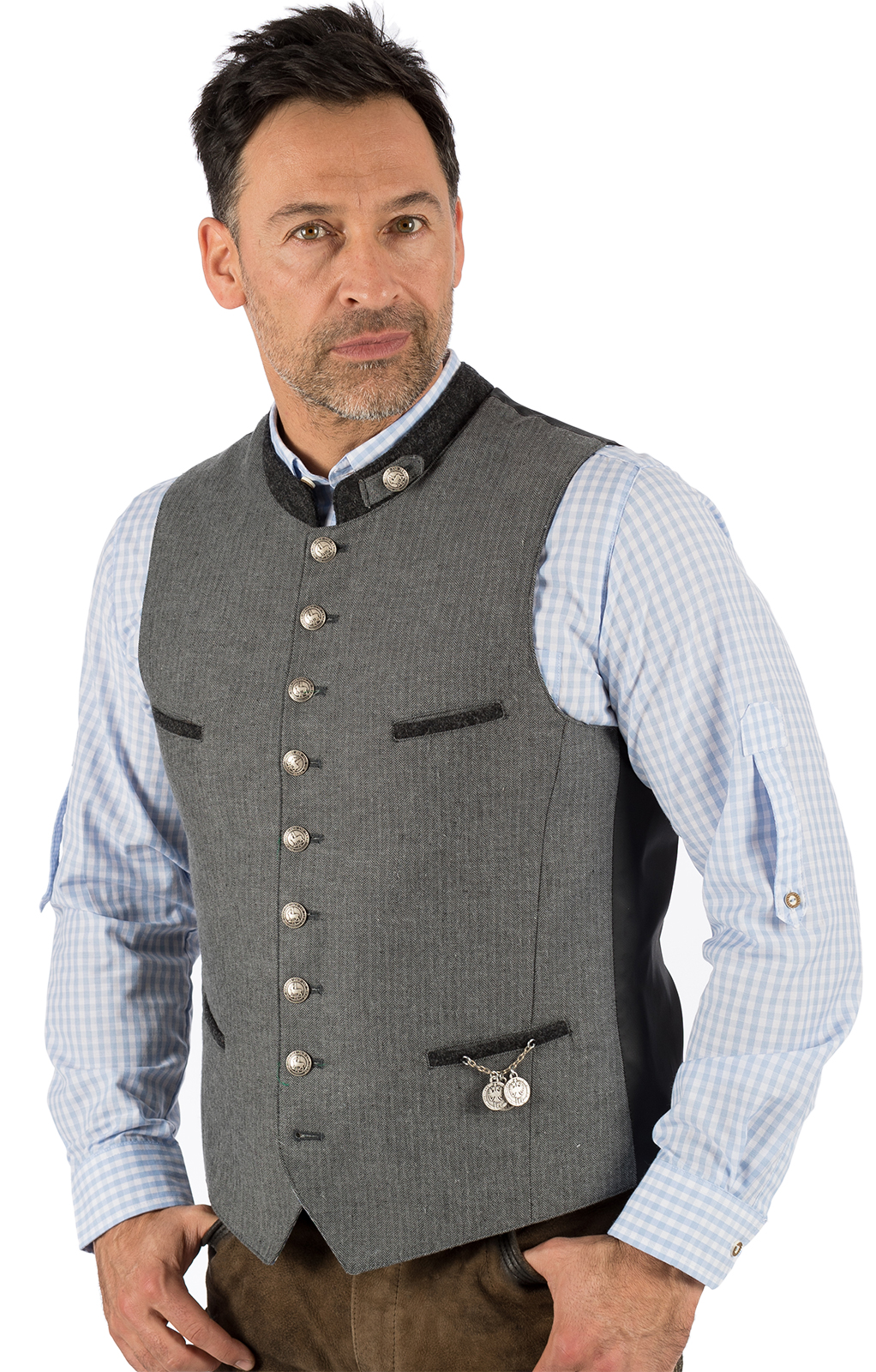 weitere Bilder von Traditional waistcoat 423000-3422-15 gray