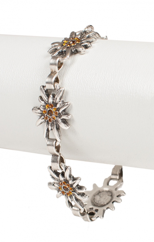 Bracelet AB9197-5 with edelweiss brown