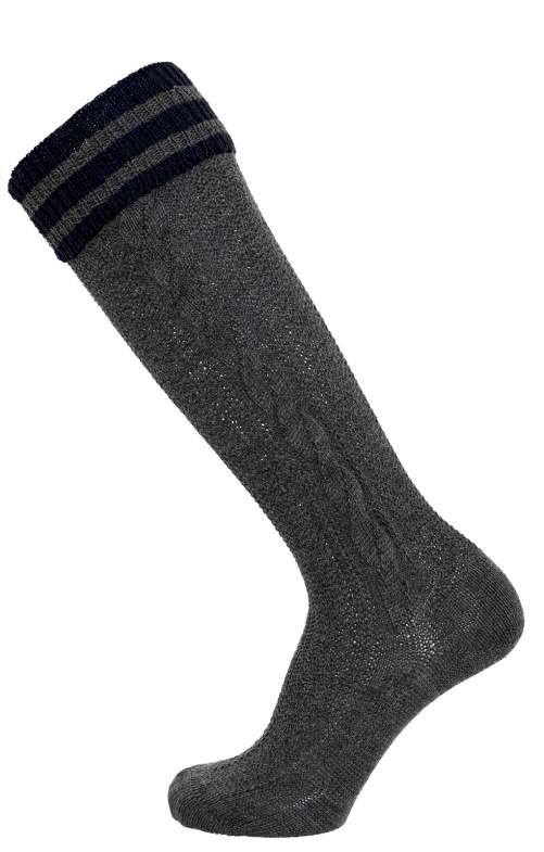Knee-length stockings L8995R dark gray marine