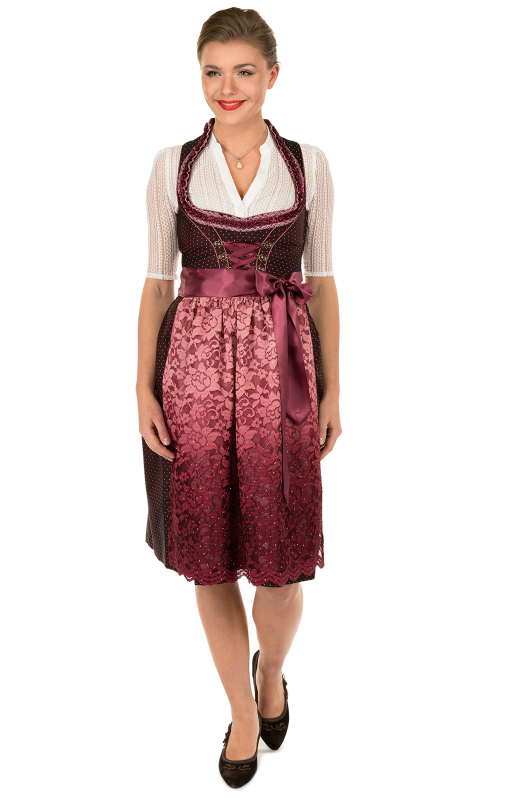 weitere Bilder von Mididirndl 65cm 2pz. rosa