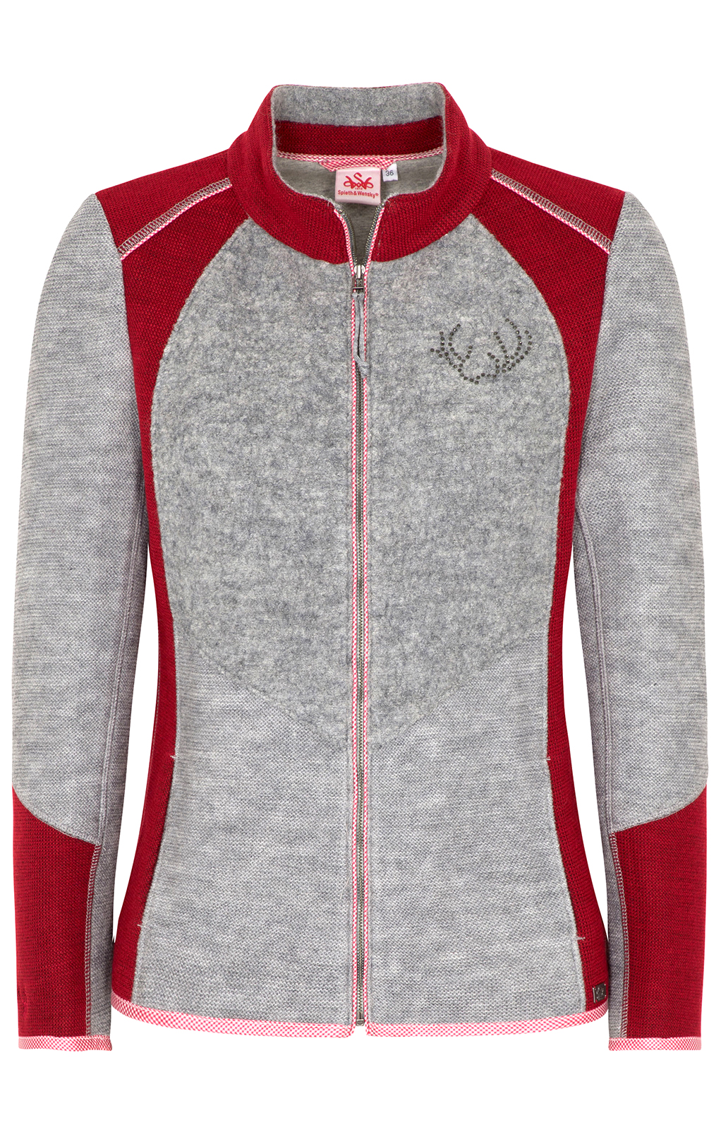 weitere Bilder von Traditional Jacket NEDLITZ light gray red
