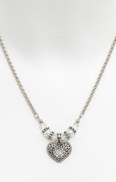 Herzcollier mit Erbskette 51050-48377-1 weiß kristall Herzcollier mit Erbskette 51050-48377-1 weiß kristall