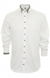 Tiroler Hemd 420004-4249-156 wit groen (Slim Fit)