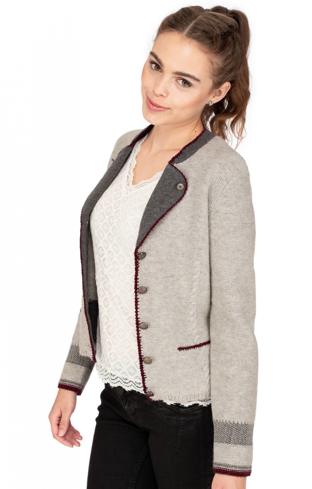 Spieth Wensky Strickjacke BLANDA silbergrau - Main Image