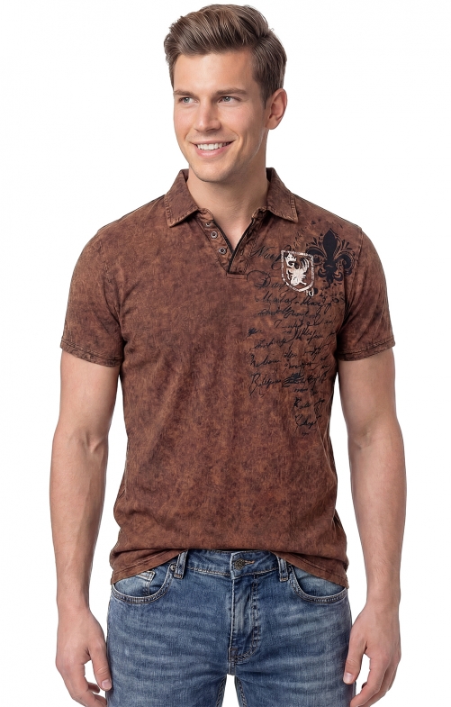 Poloshirt BORK dunkelbraun