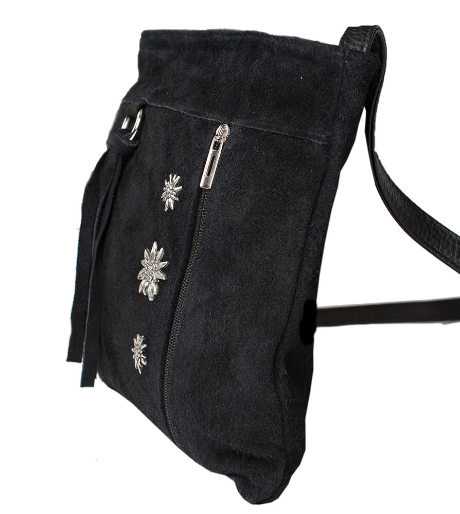 weitere Bilder von Wildledertasche TA30300 mit Edelweiss, schwarz