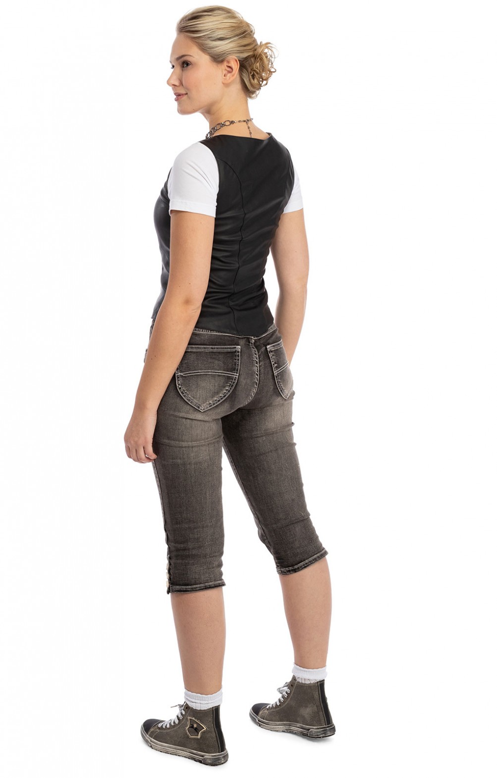 Gipfelstürmer Damen Mieder Marineblau - Trachtenoberteil Gr. 38