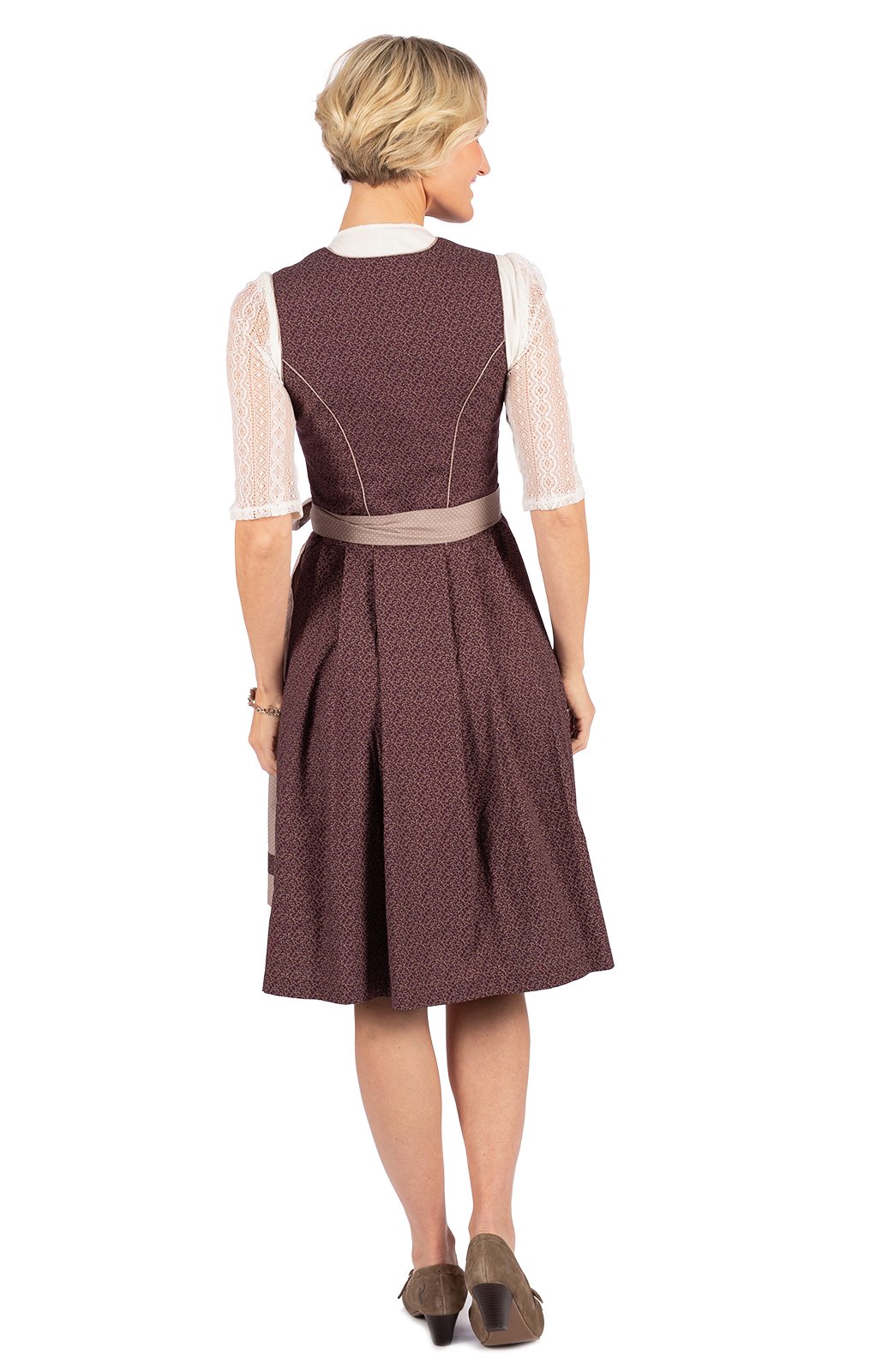 weitere Bilder von Mini Dirndl 2pz. 58 cm FIDA wine beige