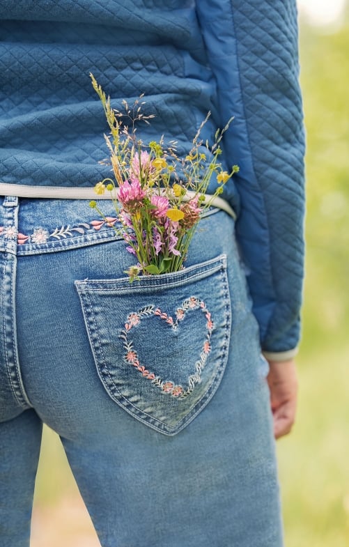 Tiroler jeans Capri HAFENLOHR denim