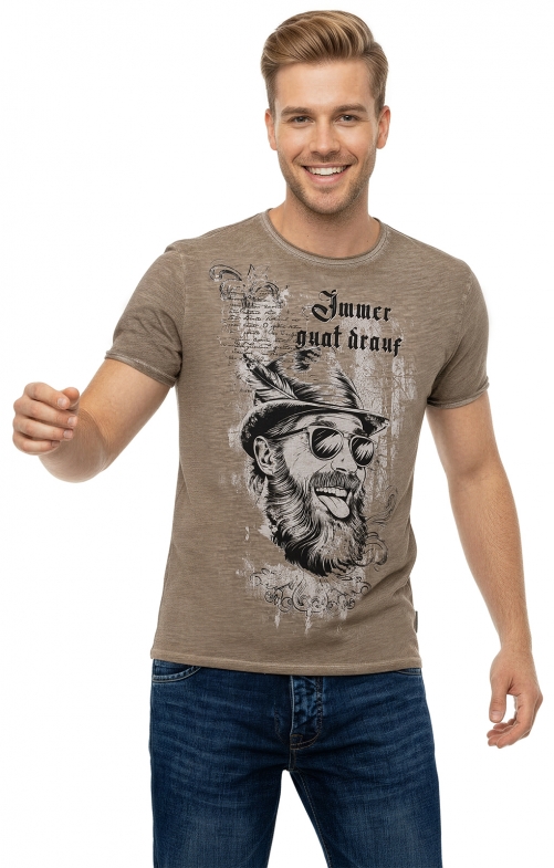 T-shirt GISBERT marrone