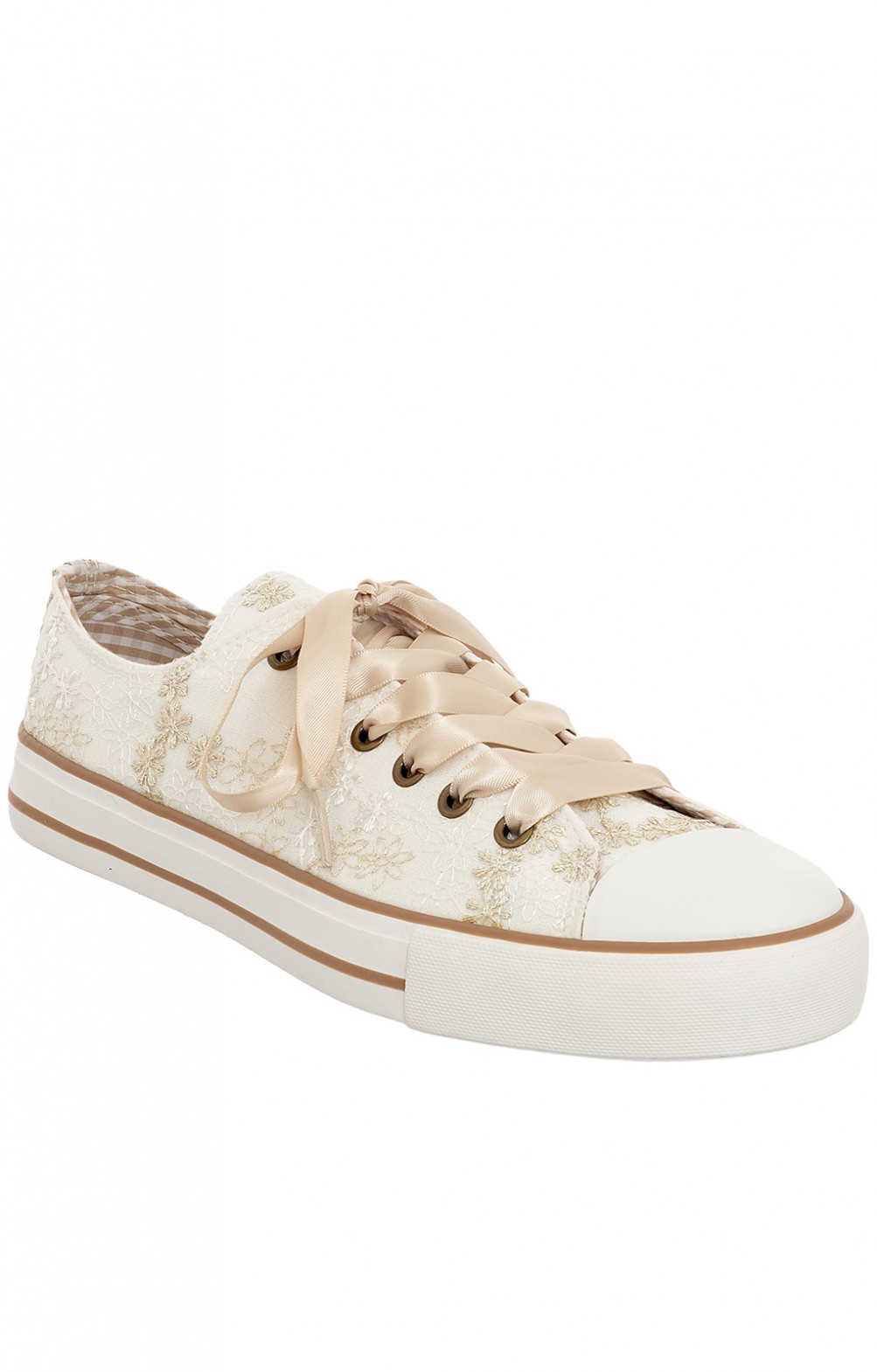 Krüger Dirndl Trachtenschuh 4131 ecru