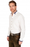 Vorschau: Tiroler Hemd 420004-4249-145 wit manier (Slim Fit) Vorschau: Tiroler Hemd 420004-4249-145 wit manier (Slim Fit)