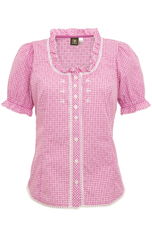 Camicetta tradizionale 451002-3516-36 rosso scuro