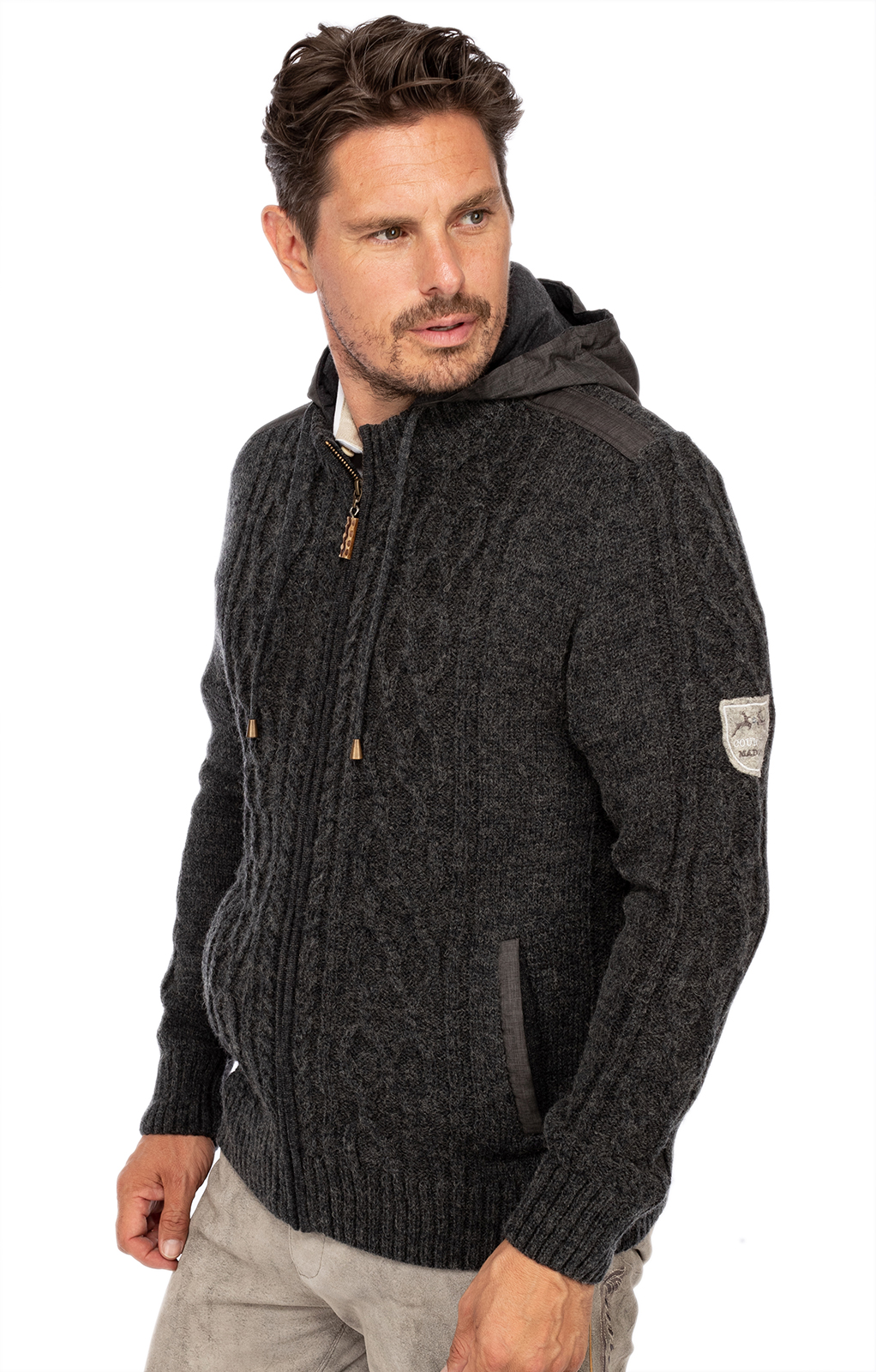 Maddox Trachten Cardigan WAIDSEE anthracite - bestellen