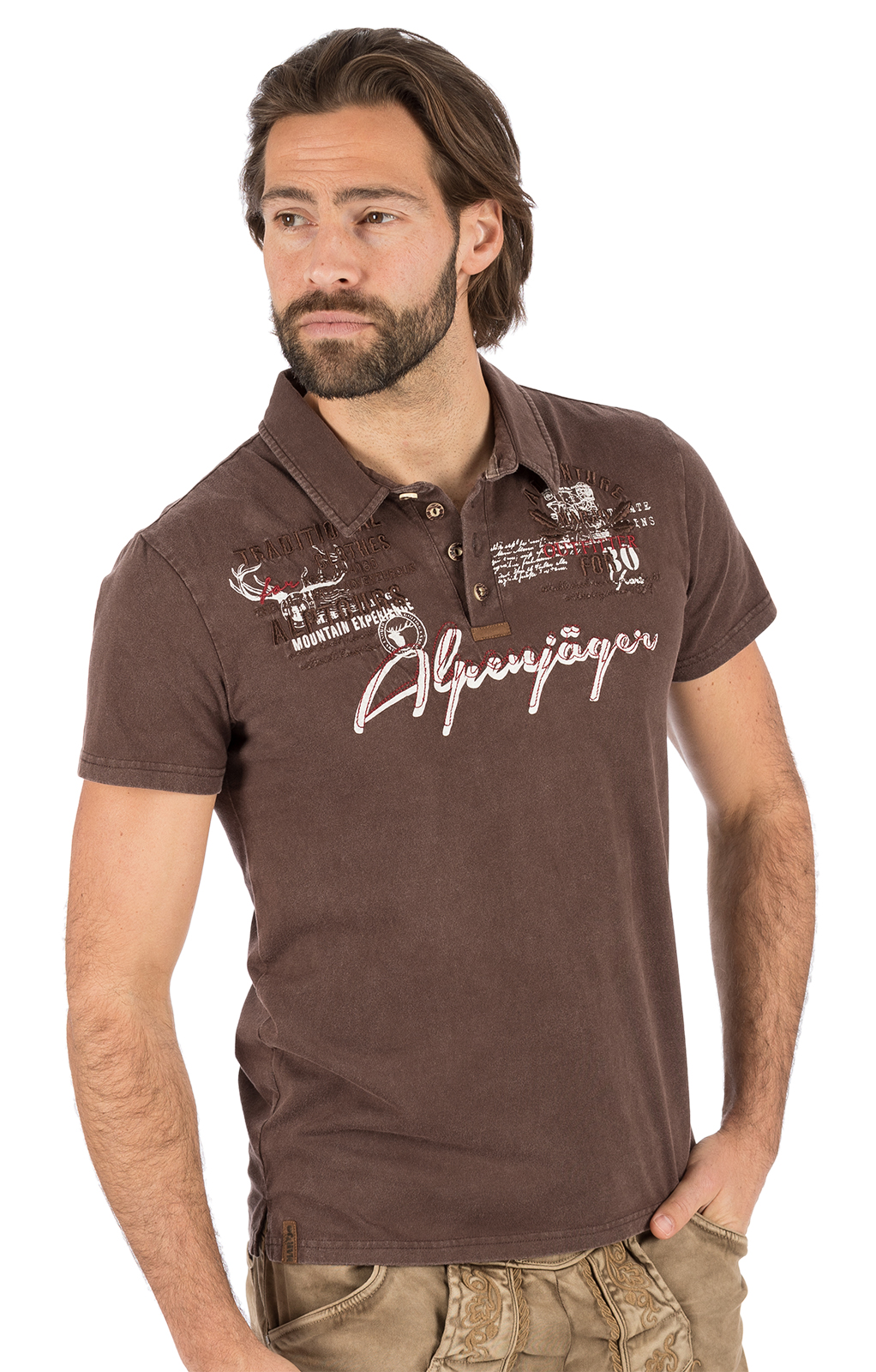 weitere Bilder von Kostuums T-shirt E09 - ALPENJAEGER bruin