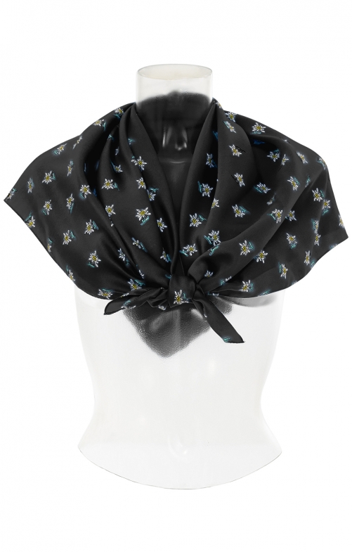 Georgette cloth Edelweiss 1011-91 black