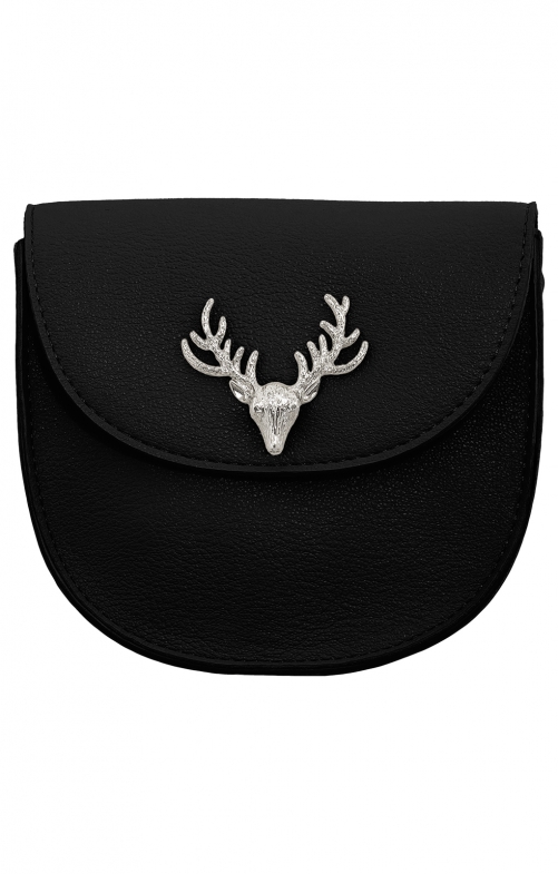 Borsa 30966 nero testa di cervo