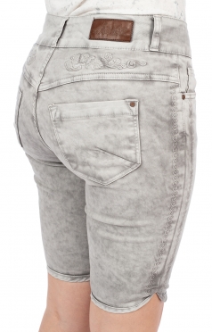 Damen Trachtenjeans 3/4 - Stretch Lederhose Für Oktoberfest