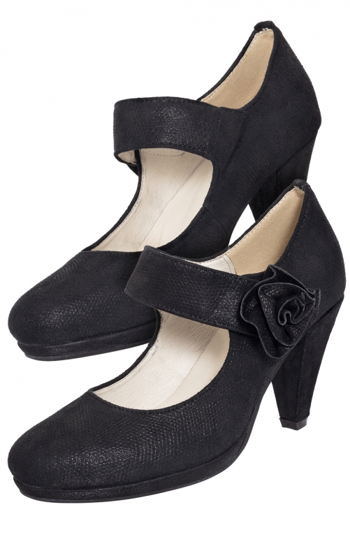 Tiroler schoenen Pumps 1004510-2 zwart