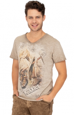 Men`s T-Shirt FERDINAND tan S Men`s T-Shirt FERDINAND tan S