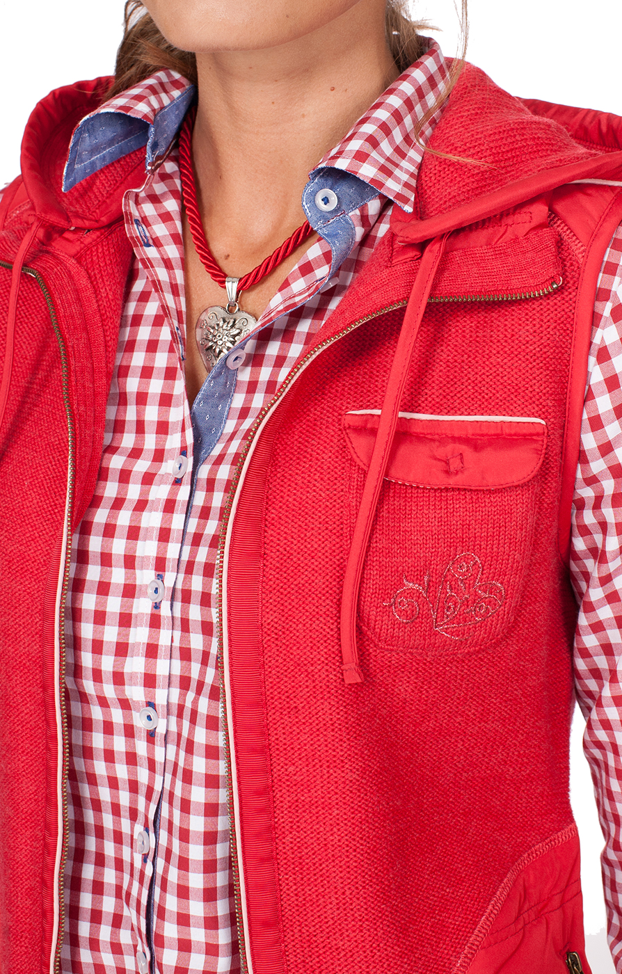 weitere Bilder von Traditional waistcoat Flintbeck red pink